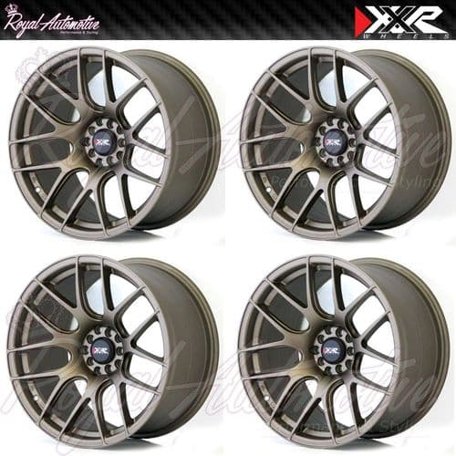 XXR 530 Concave Alloy Wheels 18x8.75 ET33 5x100 5x112 Flat Bronze VW AUDI Stance