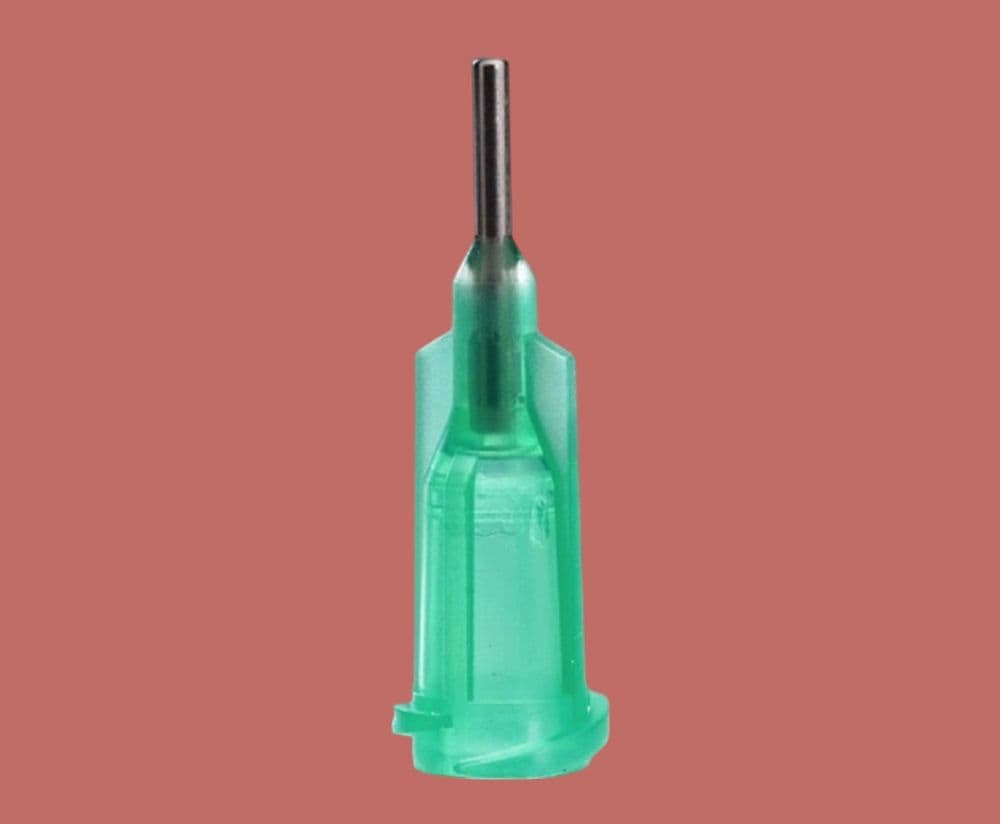 Add Gc Tip Button 18 Gauge Precision General Purpose Tip Green Gluebond Gluedot