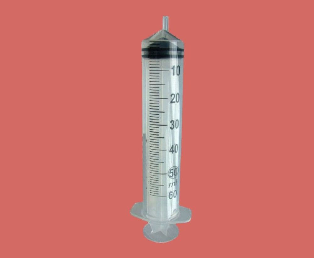 Graduated Syringe Injection 60cc 60ml Graduated Syringe Luer Slip MS460L-1G Gluebond Adhesive ...