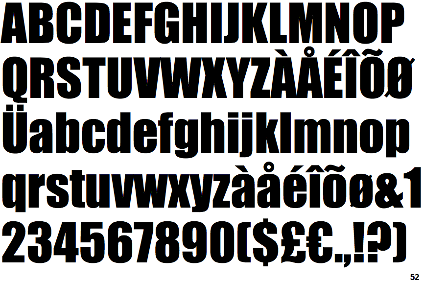 Impact Letters & Numbers