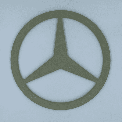 Mercedes Logo Round