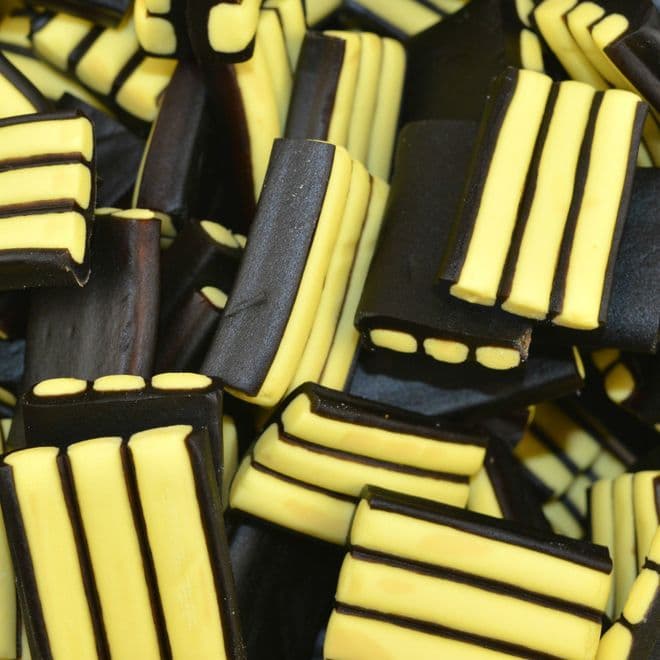 Banana Stripe Liquorice