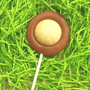 Basketball Belgian Chocolate Lollipop
