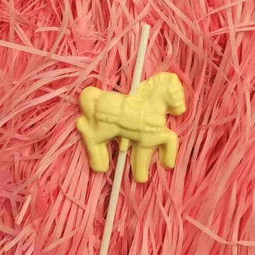 Carousel Horse Lollipop White