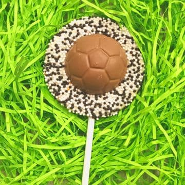 Football Belgian Chocolate Lollipop