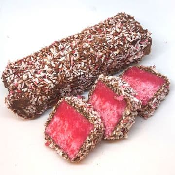 Raspberry Macaroon Bar Chunks