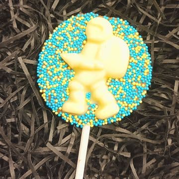 Rocketman or Astronaut Lollipop with sprinkles