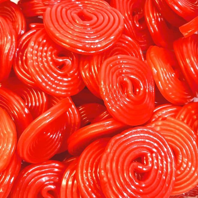 Strawberry Liquorice Wheels