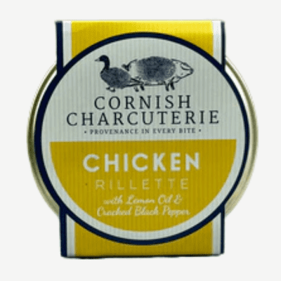 Cornish Charcuterie Chicken Rillette with Lemon Oil & Cracked Black Pepper 125g