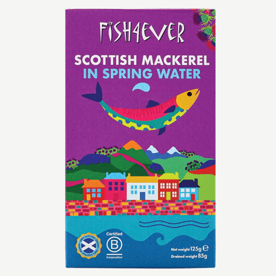 Fish4Ever Mackerel in Spring Water 125g
