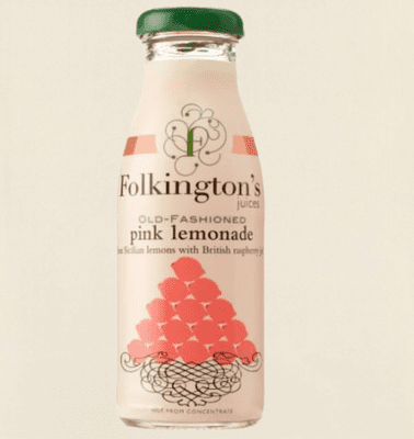 Folkington's Old Fashioned Still Pink Lemonade 250ml