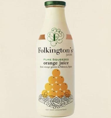 Folkington's Pure Orange Juice 1 Litre