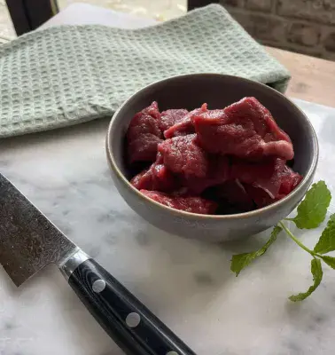 Free Range Lean Diced Lamb 500g