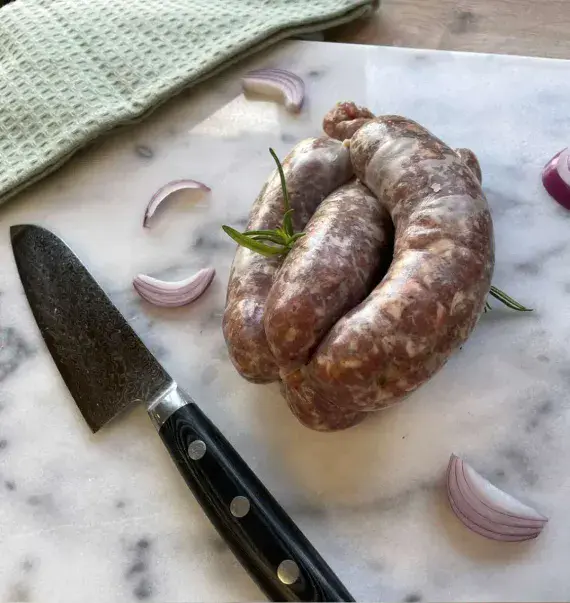 Free Range Pork & Red Onion Sausages x4