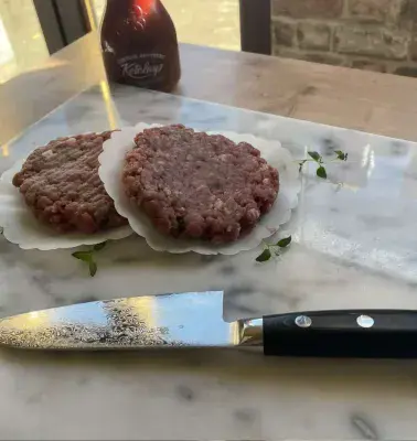 Grass Fed Beef Burgers x2
