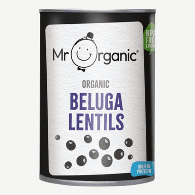 Mr Organic Beluga Lentils 400g