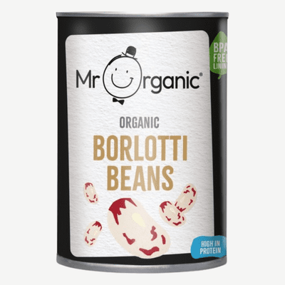 Mr Organic Borlotti Beans 400g