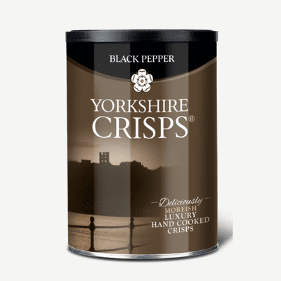 Yorkshire Crisps Black Pepper Drum