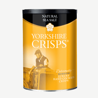 Yorkshire Crisps Natural Sea Salt Drum