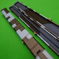 1pc Black & Blue Patchwork Cue Case (Holds 2 cues)