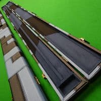 1pc Black & Blue Patchwork Cue Case (Holds 2 cues)