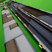 1pc Black & Blue Patchwork Cue Case (Holds 2 cues)