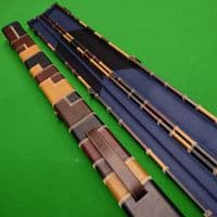 1pc Black & Brown Patchwork Cue Case (Holds 2 cues)