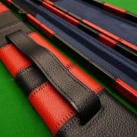 1pc Black & Red Patchwork Cue Case (Holds 2 cues)