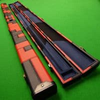 1pc Black & Red Patchwork Cue Case (Holds 2 cues)