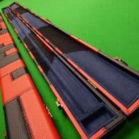 1pc Black & Red Patchwork Cue Case (Holds 2 cues)