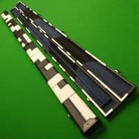 1pc Black & White Patchwork Cue Case (Holds 2 cues)
