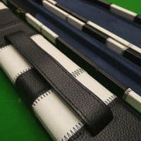1pc Black & White Patchwork Cue Case (Holds 2 cues)