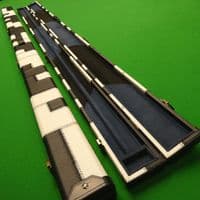 1pc Black & White Patchwork Cue Case (Holds 2 cues)
