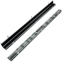 1pc Peradon Halo double cue case - Black & Grey patchwork (holds 2 x 1pc cues)