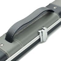 1pc Peradon Halo double cue case - Black & Grey patchwork (holds 2 x 1pc cues)