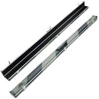 1pc Peradon Halo double cue case - Black & Grey striped (holds 2 x 1pc cues)