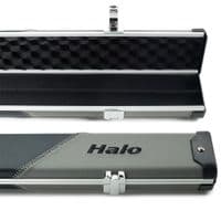 1pc Peradon Halo double cue case - Black & Grey striped (holds 2 x 1pc cues)