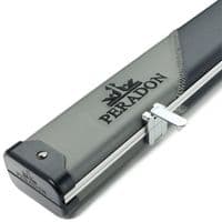 1pc Peradon Halo double cue case - Black & Grey striped (holds 2 x 1pc cues)