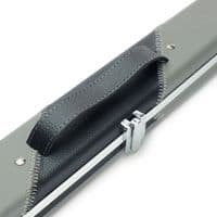 1pc Peradon Halo double cue case - Black & Grey striped (holds 2 x 1pc cues)