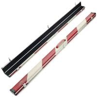 1pc Peradon Halo double cue case - Red & Cream striped (holds 2 x 1pc cues)