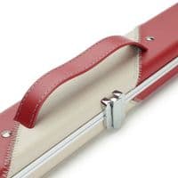 1pc Peradon Halo double cue case - Red & Cream striped (holds 2 x 1pc cues)
