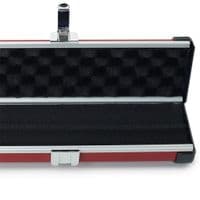 1pc Peradon Halo double cue case - Red & Cream striped (holds 2 x 1pc cues)