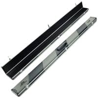 1pc Peradon Halo Plus cue case - Black & Grey striped (holds 3 x 1pc cues)