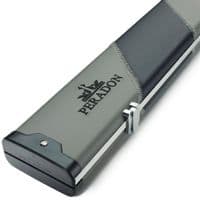 1pc Peradon Halo Plus cue case - Black & Grey striped (holds 3 x 1pc cues)