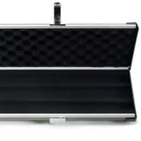 1pc Peradon Halo Plus cue case - Black & Grey striped (holds 3 x 1pc cues)