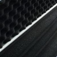 1pc Peradon Halo Plus cue case - Black & Sky Blue striped (holds 3 x 1pc cues)