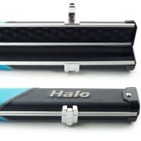 1pc Peradon Halo Slim cue case - Black & Sky Blue striped (holds 1 x 1pc cue)