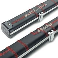 1pc Peradon Halo Slim cue case - Black with Red stitching (holds 1 x 1pc cue)