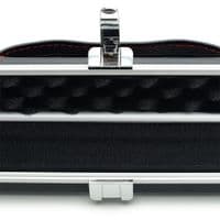 1pc Peradon Halo Slim cue case - Black with Red stitching (holds 1 x 1pc cue)