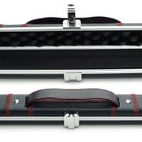 1pc Peradon Halo Slim cue case - Black with Red stitching (holds 1 x 1pc cue)